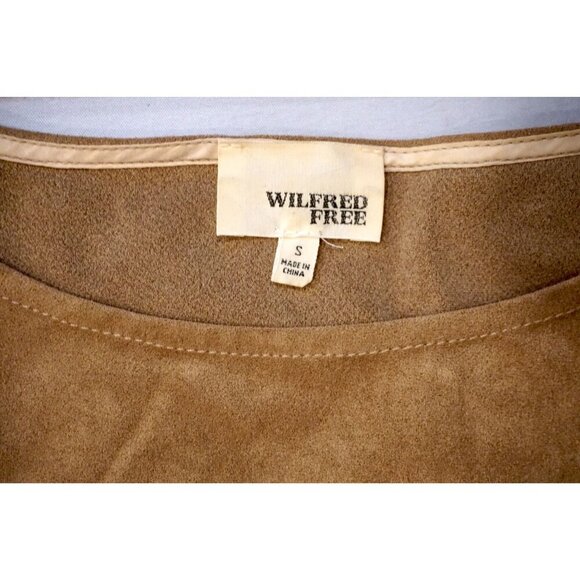 Aritzia Wilfred Free Nori Vegan Faux Suede Boxy Shift Dress Pockets - Size S - Picture 4 of 7